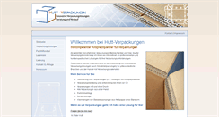 Desktop Screenshot of hutt-verpackungen.de